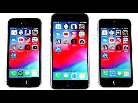 iPhone 5S vs iPhone 6 vs iPhone SE iOS 12 Speed Test!