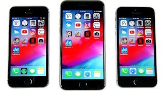 iPhone 5S vs iPhone 6 vs iPhone SE iOS 12 Speed Test!