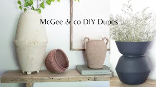 McGee&co DIY DUPES // Paper Mache Vase and Scratch Vase