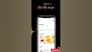 Ionic 5 Food App