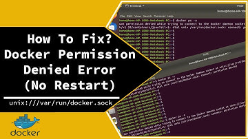 How to fix (Got permission denied while trying to connect to the Docker daemon socket)