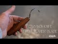 Making a spoon carving knife from an old planer blade