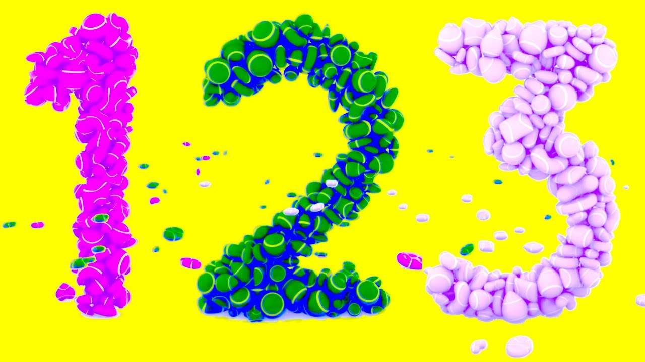 Learn Numbers with 3D Colorful Candies video Effects (Sponsored by Gamavision Csupo)
