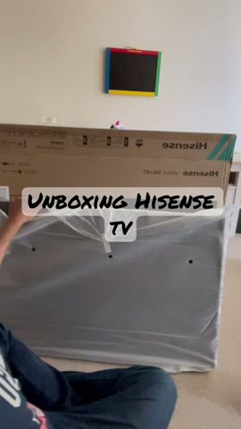 Unboxing Hisense TV #reels #unboxing#hisensetv