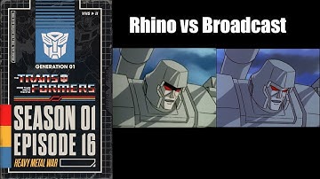 Transformers G1 - Rhino Errors - Heavy Metal War (Full Episode Comparison)