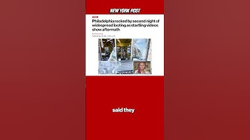 Philadelphia rocked by second night of widespread looting as startling videos show aftermath #shorts