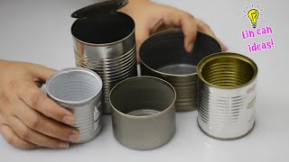 , Upcycle those tin cans before you throw them! 4 cool tin can ideas!