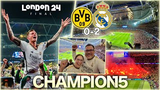 Dortmund 0-2 Real Madrid | CAMPEONES🏆 Así se vivió la Final de Champions en Wembley 🔥 Reacción |VLOG