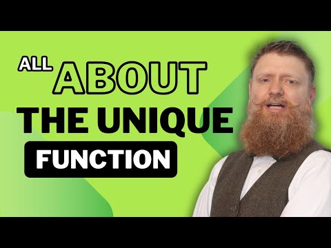 All about the Unique Function
