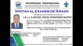 Examen de Grado. I.M. y L.D Miguel Ángel Hernandez Muñoz