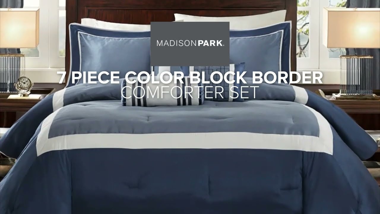 Madison Park Genevieve 7 Piece Comforter Set