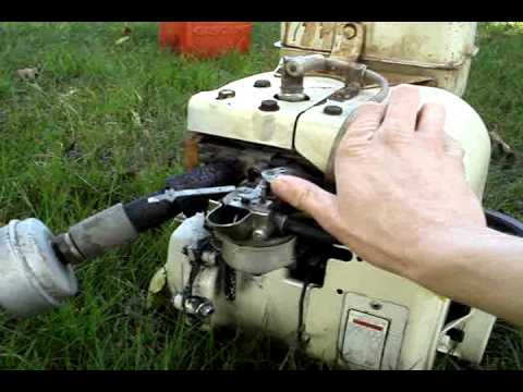 Tecumseh Snowblower engine, Cold start and revving - YouTube