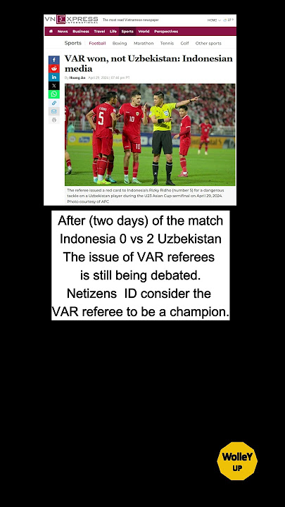 VAR Won Indonesia Vs Uzbekistan #indonesiavsuzbekistan #vardebated #netizen #indonesia