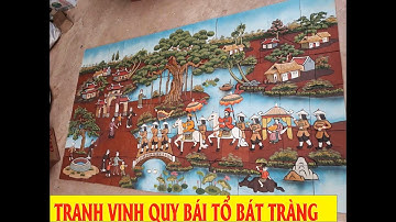 TRANH GỐM NỔI GẮN TƯỜNG BÁT TRÀNG   MẪU TRANH VINH QUY BÁI TỔ