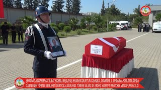 Şehi̇di̇mi̇z Jandarma Astsubay Kidemli̇ Başçavuş Hasan Bozkurtun Cenazesi̇ Memleketi̇ Dörtyola Uğurlandi