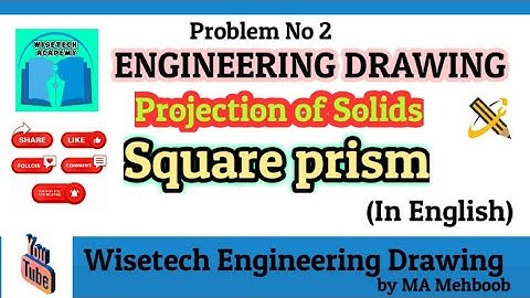 Projection of Solids/SQUARE PRISM (English)