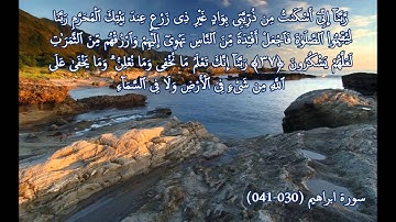 تلاوة رائعة هادئة بصوت الشيخ أبوبكر مومني حفظه الله . ما تيسر من سورة ابراهيم (030- 041)