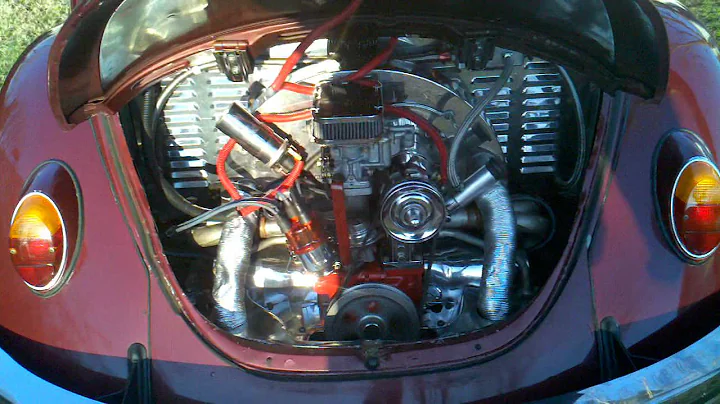 1968 vw bug w/ empi premium header on a 1776cc