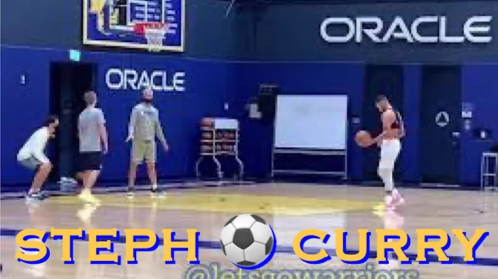 Stephen Curry (in Catapult vest) kickball  is back...