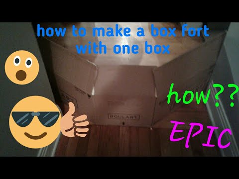 How to make a box fort with one box!!! - YouTube