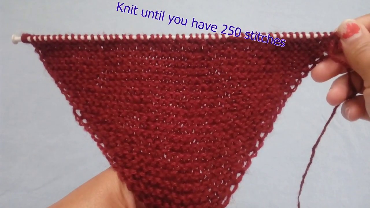 Knit cheap a triangle