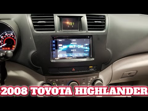 2008 Toyota highlander radio removal