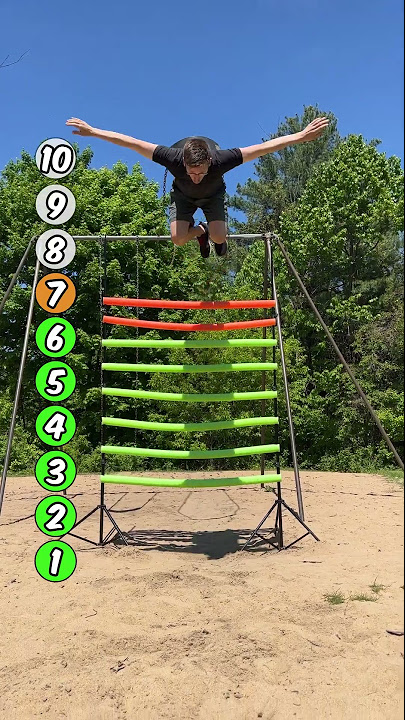 Diving TIC TAC TOE 🎯 vs @Nick Pro #parkour #tictactoe #gymnastics