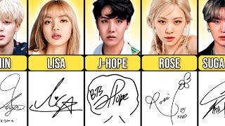 K-pop Idols Coolest Signatures