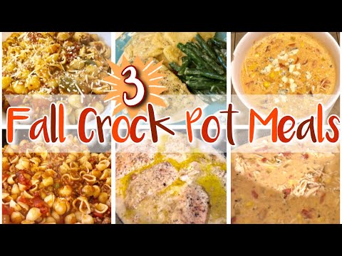 * T H R E E * FALL CROCK POT RECIPES | EASY CROCK POT DINNERS SEPTEMBER 2019