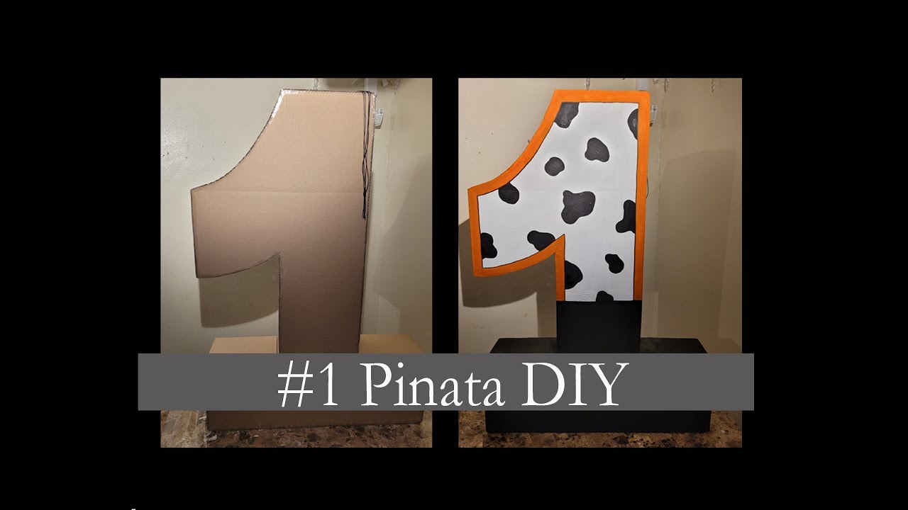 Number One Pinata - Cowboy - Cowgirl - Pinata DIY - How to make a pinata -  Number Pinata - Pinata 