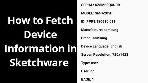 How to fetch Device Information in Sketchware | New Code|