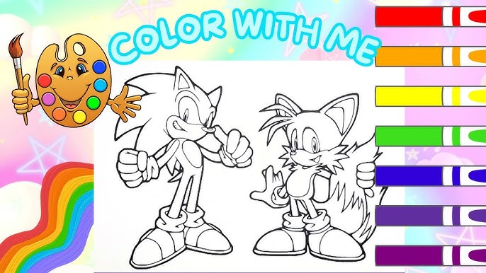 desenho do sonic para colorir  Cartoon coloring pages, Hedgehog colors,  Coloring pages