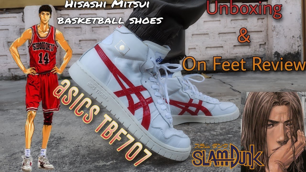 炎の男 三井寿 Hisashi Mitsui Basketball Shoes !! Asics TBF707 unboxing and review