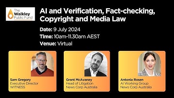 AI, Verification, FactChecking, Copyright and Media Law