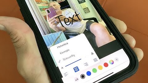 How to change the Text Font for a photo on iPhone iOS15 Mark up edit