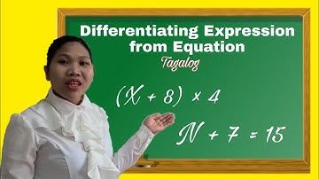 DIFFERENTIATING EXPRESSION FROM EQUATION