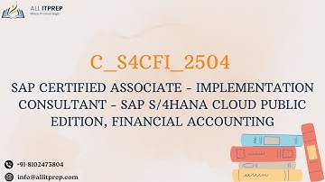 Sample Questions for C_S4CFI_2504 Certification
