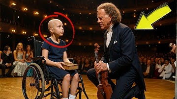 ANDRÉ RIEU KNIELT VOOR MEISJE IN ROLSTOEL… FLUISTERT "HET SPIJT ME" EN HET PUBLIEK WORDT STIL
