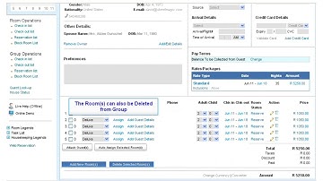How to Add and Delete Rooms to a Group | Hotelogix