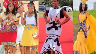 Fascinating South African Dresses| Zulu & Shweshwe Wedding Guest|Ndebele Traditional attire