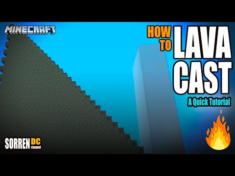 Minecraft Lava Cast A Quick Tutorial Youtube