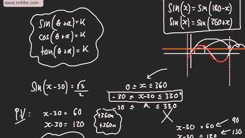 Core 2 - Trigonometrical Identities & Equations (3) -  Basic compound angle equations - trig C2