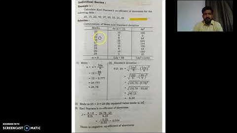 B.Com Sem 2 - Statistics and Business Mathematics - Lecture 15