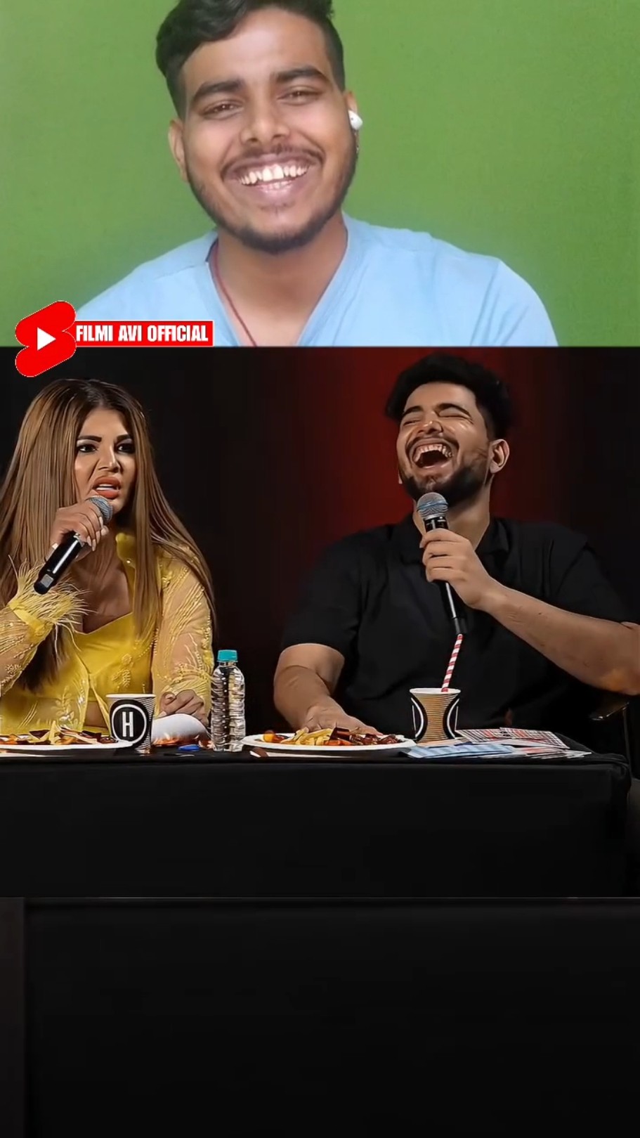 Rakhi Sawant and Samay Raina Comedy Video | India got latent Reaction Video | #shorts #remix