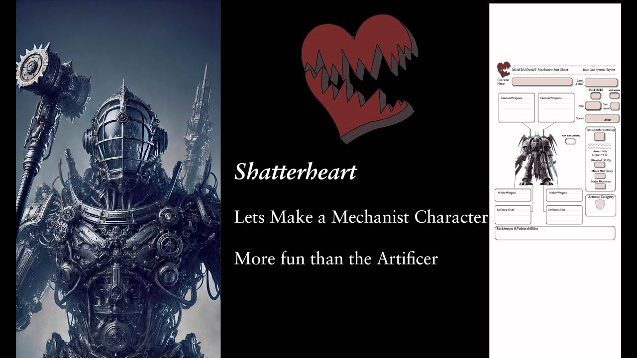 Lets make a Mechanist Character