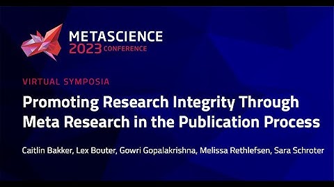 Promoting Research Integrity Through Meta Research in the Publication Process