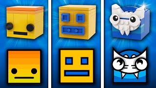 Geometry Dash Cubes in LEGO | Comparison