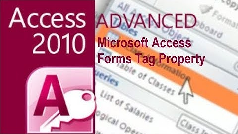 Microsoft Access Forms Tag Property