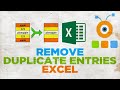 How to Delete Duplicate Entries in Excel | How to Remove Duplicate Entries in Excel
