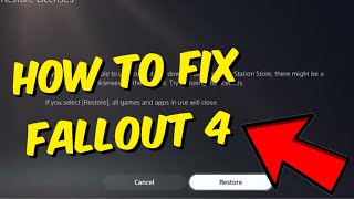 Fallout 4 Not Working On PS5 - How To Fix Fallout 4 On PS5